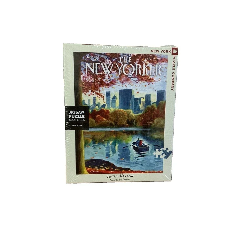 New Yorker Jigsaw Puzzle 500 Pc Central Park Row Eric Drooker NYPC New Sealed